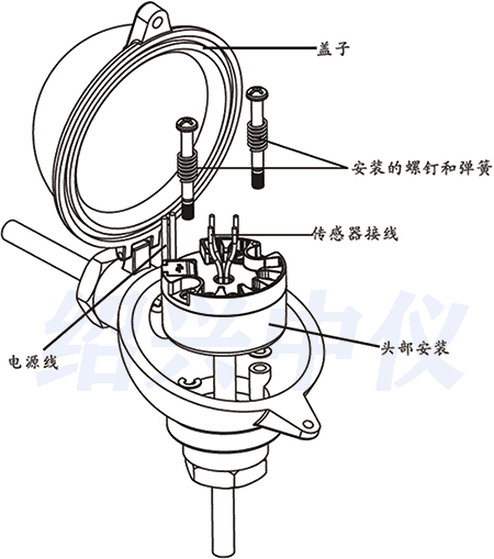 一體化溫度變送器安裝說明