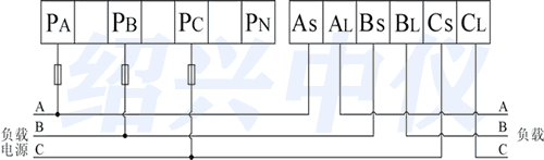 EX300R電流無紙記錄儀接線圖